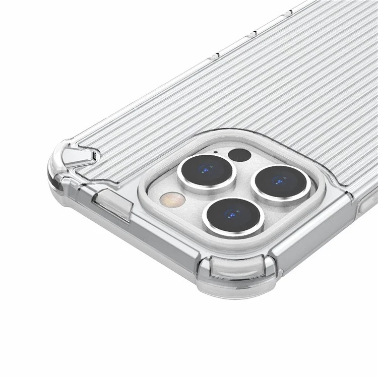 Pour Iphone 13 Pro Max 6,7 Pouces Case Slim de Slim pc + Coque de Protection Hybride Anti-automne Tpu - Transparent