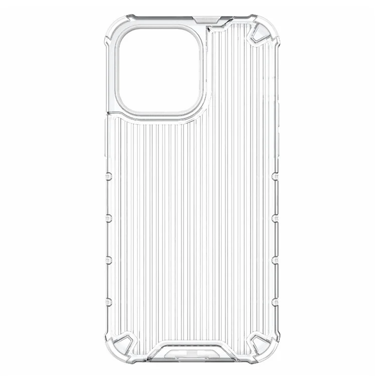 Pour Iphone 14 Pro Max 6,7 Pouces Anti-Scratch Slim Case pc + Tpu Hybrid Shell Shockproof Téléphone Couverture - Transparent