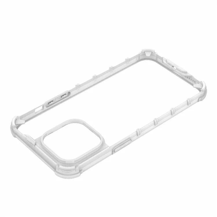 Pour Iphone 14 Pro Max 6,7 Pouces Anti-Scratch Slim Case pc + Tpu Hybrid Shell Shockproof Téléphone Couverture - Transparent