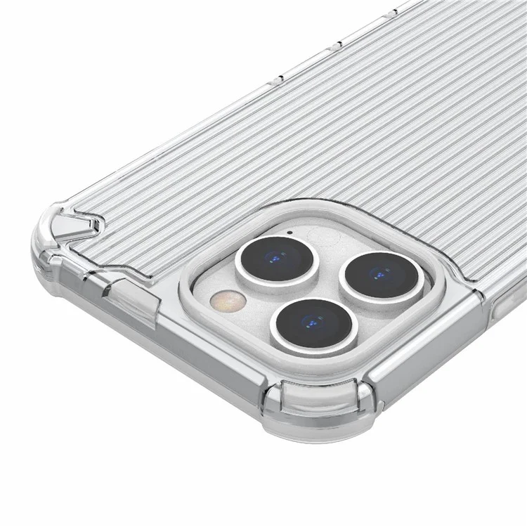 Pour Iphone 14 Pro Max 6,7 Pouces Anti-Scratch Slim Case pc + Tpu Hybrid Shell Shockproof Téléphone Couverture - Transparent