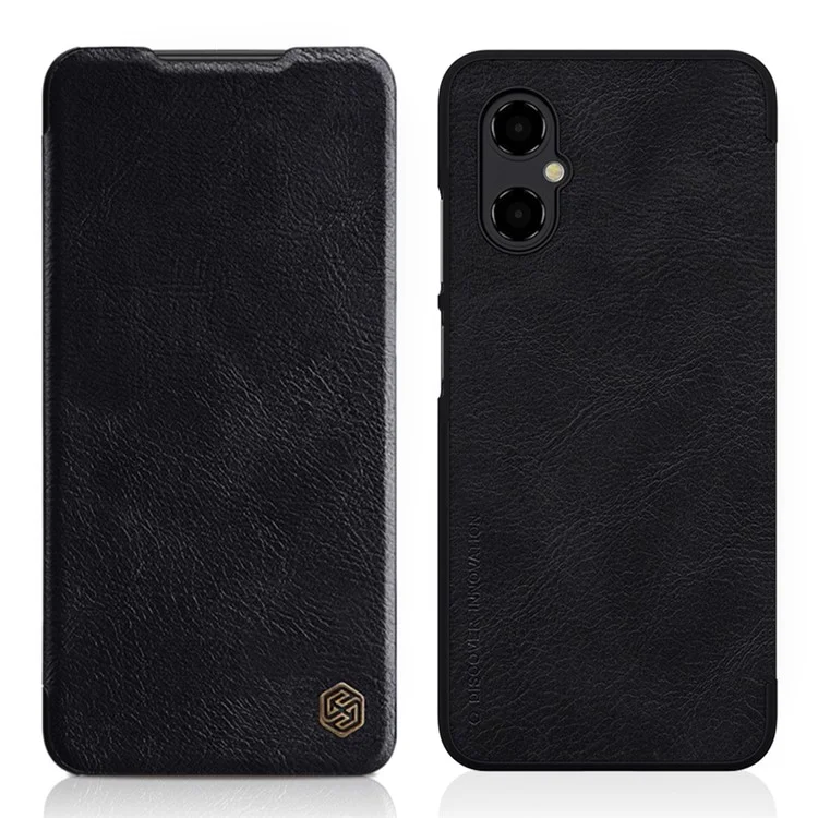 Serie Nillkin Qin Per Xiaomi Poco M4 5G Telefono Anti-scratch Casa di Shock Puil - Nero