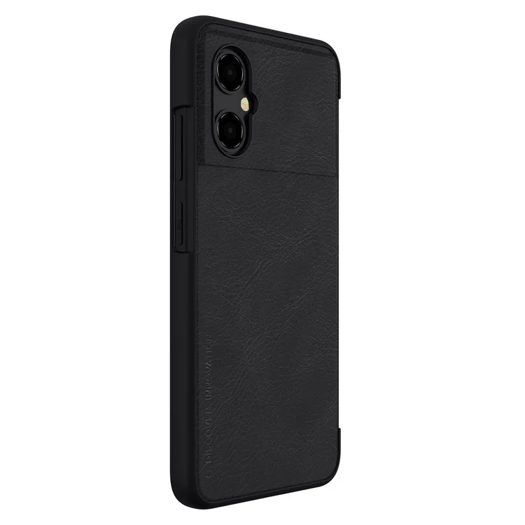 Serie Nillkin Qin Per Xiaomi Poco M4 5G Telefono Anti-scratch Casa di Shock Puil - Nero