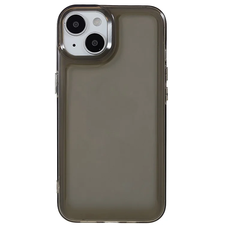 Pour Iphone 14 Max 6,7 Pouces Amortisseur TPU TPU Case de Téléphone Anti-rayures Protecteur Avec Des Boutons D'électroples - Noir Transparent