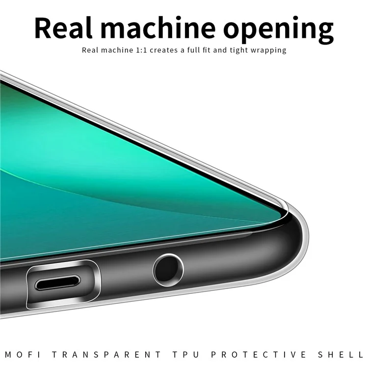 MOFI Para Infinix Hot 10 Play Crystal Clear Soft TPU Case Anti-scratch Teléfono Trasero