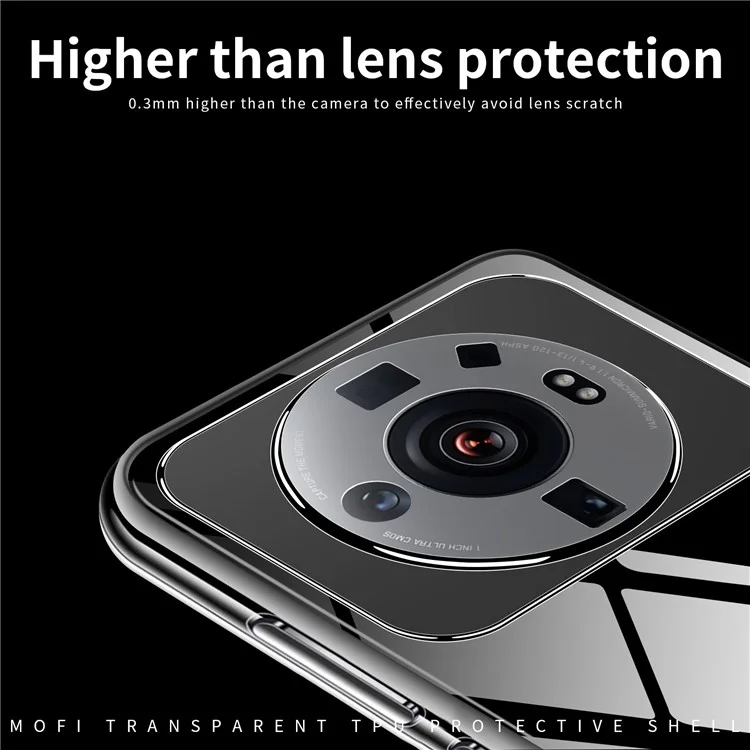 MOFI Для Xiaomi 12S Ultra 5G Ultra Slim Slim Anti-fall Fexlible TPU Телефона Прозрачный
