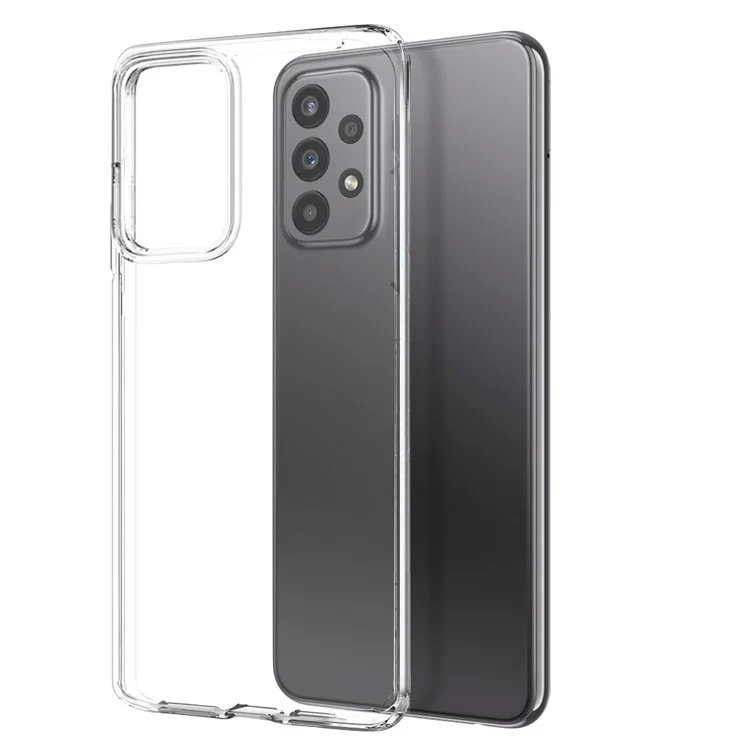 NORTHJO Para Samsung Galaxy A23 5G (Versão Global) / 4G Capa de Telefone de TPU Transparente com Protetor de Tela de Vidro Temperado