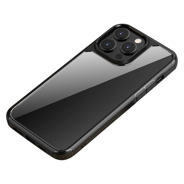 Para Iphone 14 Pro 6.1 Pulgadas Anti-Drop Telephip Case PC+TPU Hybrid Shock-phone Phone Protector - Negro