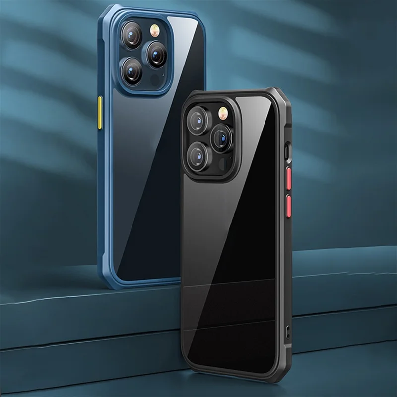 TPU+Acrylic Anti-Fall Case per iPhone 14 Pro 6.1 pollici Resistente ai graffi Custodia slim Full Protection Phone Shell - Blu