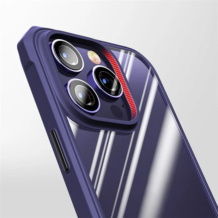 Case de Protección Para Iphone 14 Pro Max 6.7 Pulgadas Tpu+acrylic Slim Teléfono Cubierta Anti-caza a Prueba de Rasguño - Azul