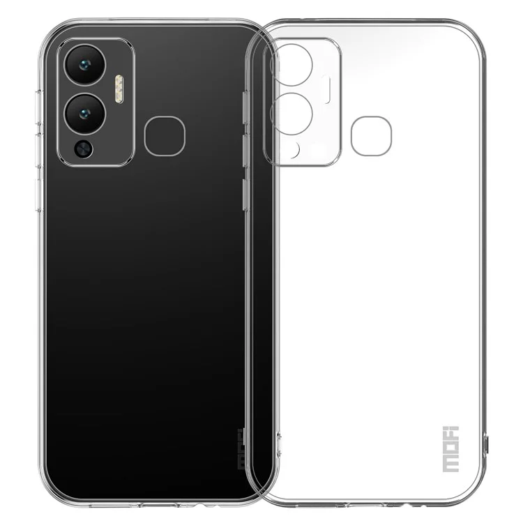 MOFI For Infinix Hot 12 Play 4G Anti-Fall Soft TPU Phone Case Non-Yellowing Transparent Mobile Phone Protective Back Cover