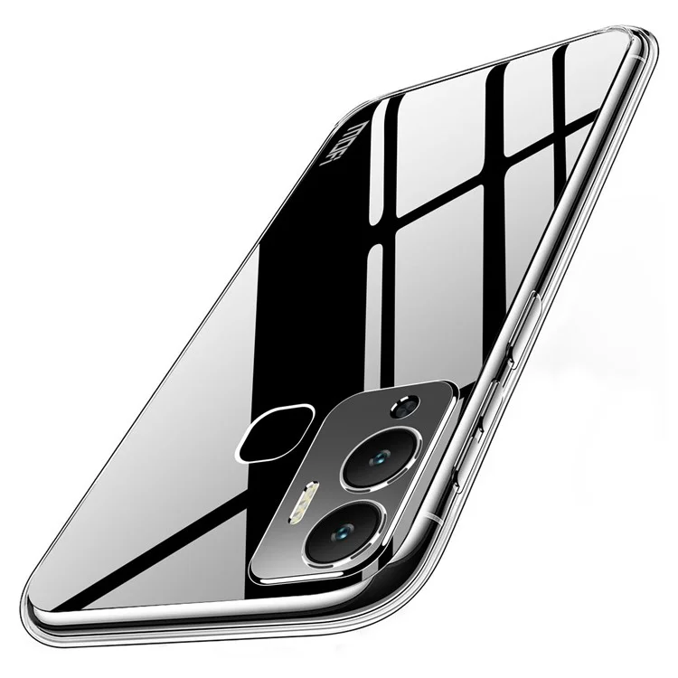 MOFI For Infinix Hot 12 Play 4G Anti-Fall Soft TPU Phone Case Non-Yellowing Transparent Mobile Phone Protective Back Cover