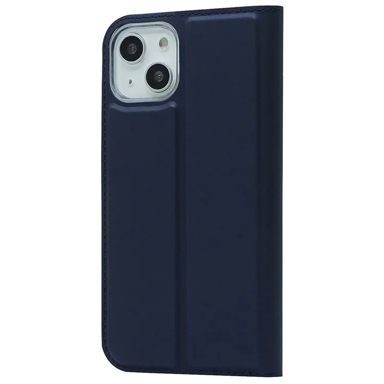 Para Iphone 14 Max 6.7 Pulgadas Anti-wear Flip PU Tarjeta de Cuero Case Soporte Diseño de Soporte de Soporte Magnético Cubierta Telefónica - Azul
