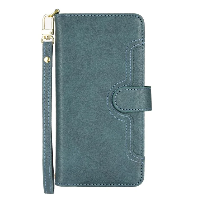 Pour Samsung Galaxy Z Fold4 5G Pockered Pocket Magnetin Closting Souple Designe - Vert