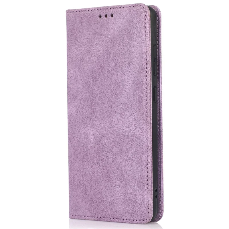 PU-læderet wallet-taske til Samsung Galaxy A32 5G / Galaxy M32 5G med magnetlukning, stødfast cover med stand - Lilla