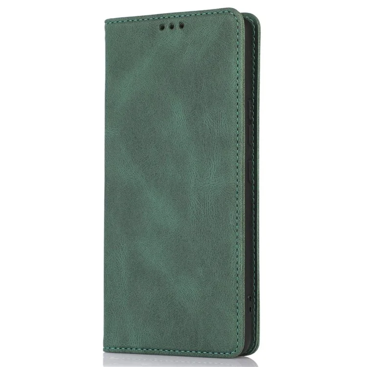 Für Samsung Galaxy A53 5G Wallet Phone Case Magnetische Adsorption PU Leder Abdeckung Stoßfest Schale mit Ständer - Grün
