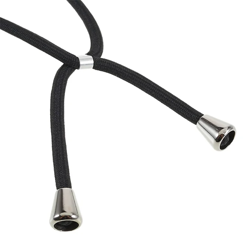 For iPhone 14 Pro Max 6.7 inch Integrated TPU Case Drop-proof Back Cover with Adjustable Lanyard - Black