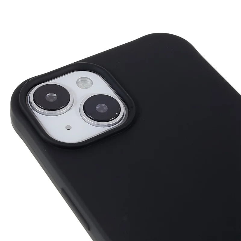 For iPhone 14 6.1 inch Integrated Soft TPU Case Drop-proof Protective Cover with Lanyard - Black