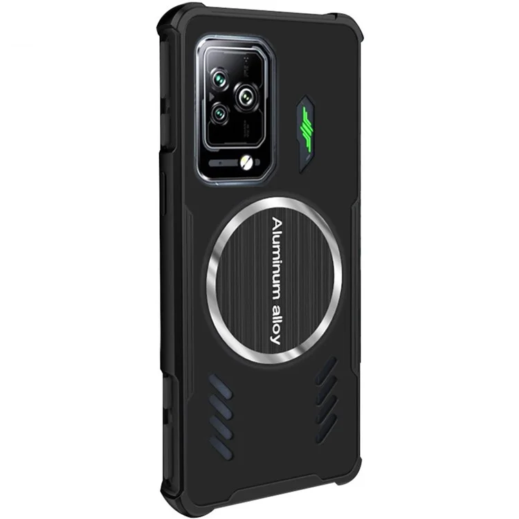 IMAK Für Xiaomi Black Shark 5 / 5 Pro Wärmeableitung PC-Gehäuse Rahmenlos Anti-Drop Handyhülle Funktioniert mit Kühlventilator