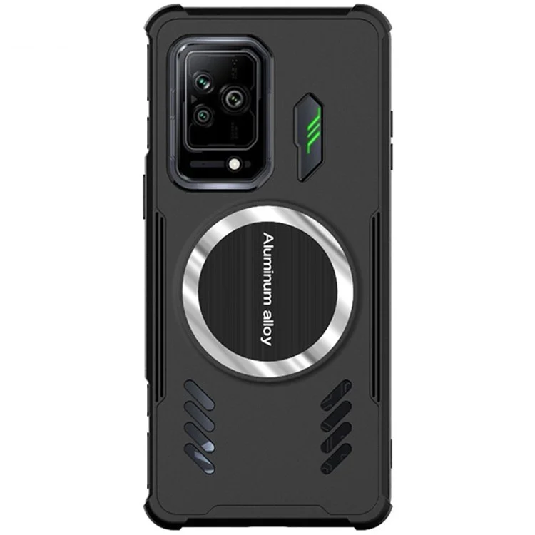 IMAK Für Xiaomi Black Shark 5 / 5 Pro Wärmeableitung PC-Gehäuse Rahmenlos Anti-Drop Handyhülle Funktioniert mit Kühlventilator