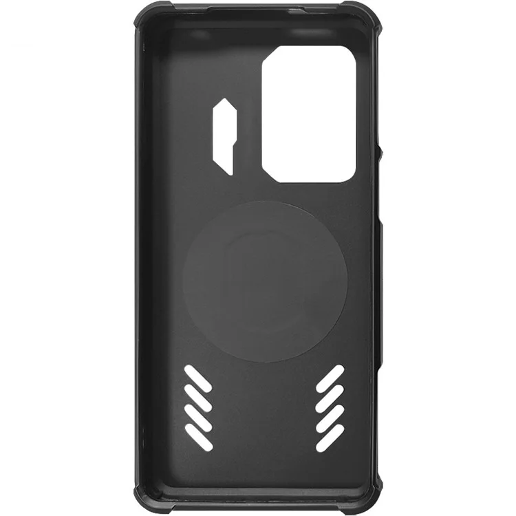 IMAK Für Xiaomi Black Shark 5 / 5 Pro Wärmeableitung PC-Gehäuse Rahmenlos Anti-Drop Handyhülle Funktioniert mit Kühlventilator