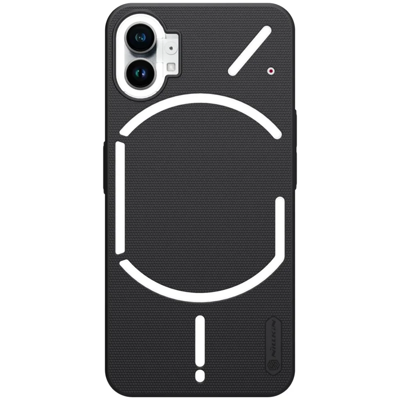 NILLKIN Frosted Shield Phone Case per Nothing phone (1) 5G, Guscio Protettivo in PC Opaco Antivento con Tagli Precisi - Nero