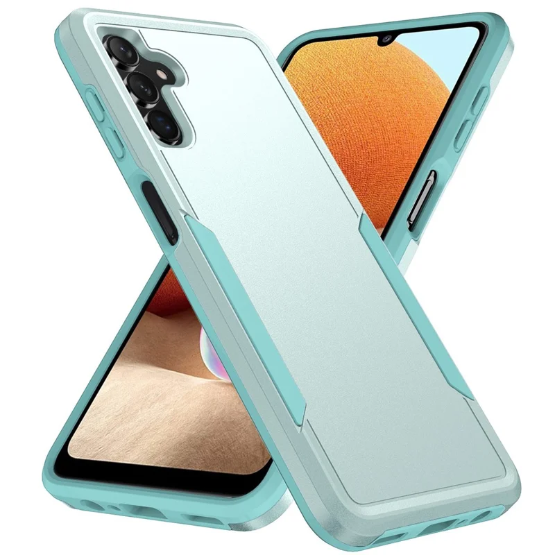For Samsung Galaxy A13 5G PC + TPU Dual Layer Protection Cover Back Protector Anti-drop Phone Case - Green