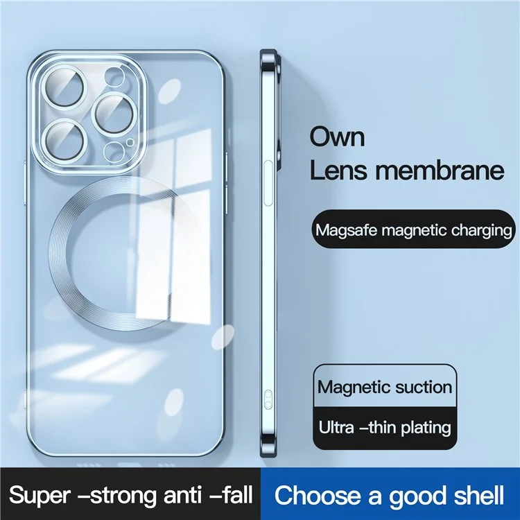 Ultra Slim Phone Case for iPhone 14 Pro Max 6.7 inch TPU Phone Back Cover Compatible with MagSafe - Navy Blue