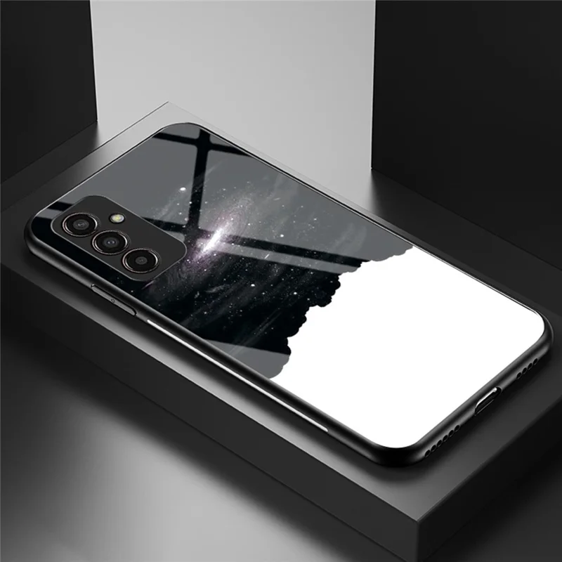 Tapa Posterior Para Samsung Galaxy M13 4G, Diseño de Patrón de Cielo Estrellado TPU TPU Temperado PC Phel Protector - Cielo Estrellado Cósmico