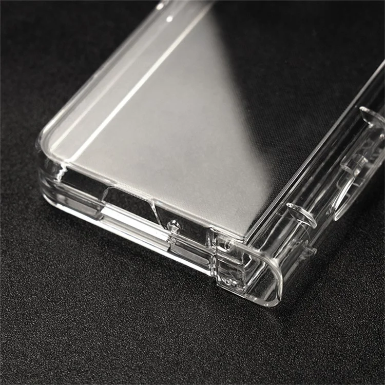 For Samsung Galaxy Z Fold4 5G Transparent Folding Phone Case Wear-resistant Anti-fall Cover with Pen Holder