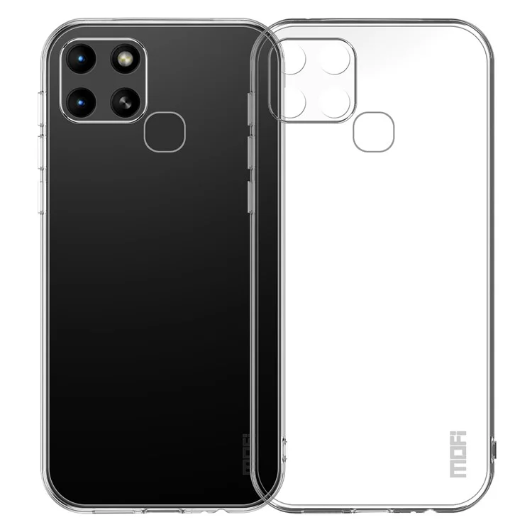 Mofi Per Infinix Smart 6 / X6511b Coper Coperchio di Pelle Pellofica di Pelle Pello Coperchio Trasplicato TPU Non Giallo