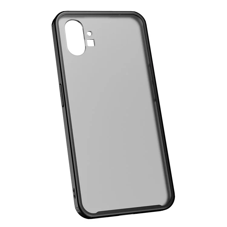 For Nothing phone (1) 5G Armor Series Anti-scratch Hard PC Soft TPU Cell Phone Case Drop-proof Back Cover - Black