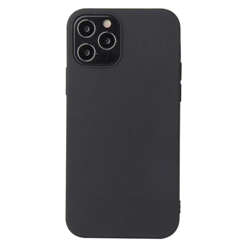 For iPhone 14 Pro Max 6.7 inch Matte TPU Phone Drop-proof Cover Anti-scratch Protective Case - Black