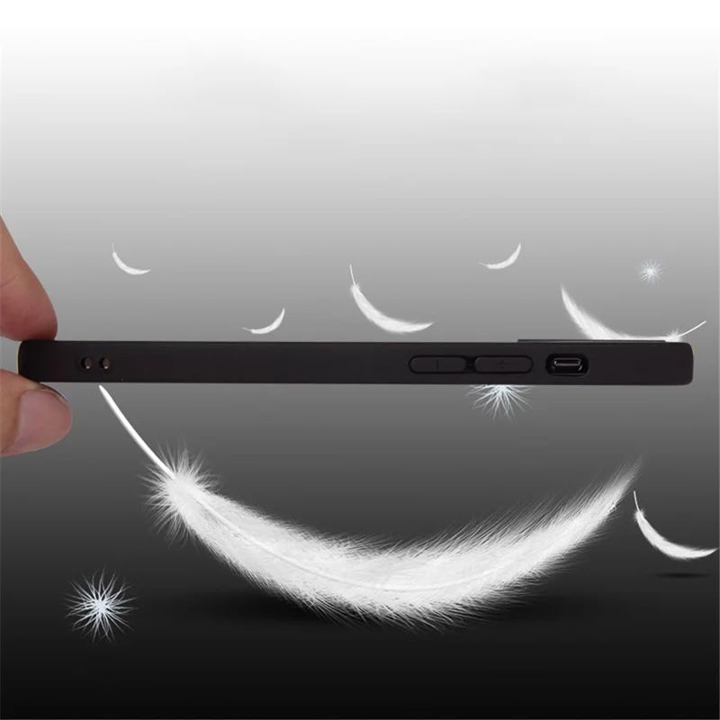 For iPhone 14 / 13 Matte Surface Flexible TPU Phone Cover Anti-Drop Back Case - Black