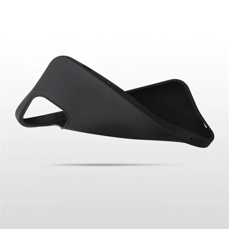 Für iPhone 14 Pro 6,1 Zoll Flexible TPU-Handyhülle Matt Anti-Drop Anti-Scratch Back Case - Schwarz