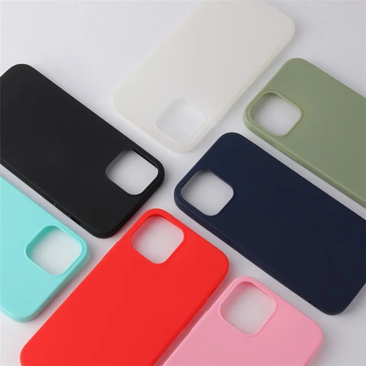 Für iPhone 14 Pro 6,1 Zoll Flexible TPU-Handyhülle Matt Anti-Drop Anti-Scratch Back Case - Schwarz