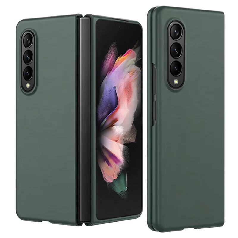For Samsung Galaxy Z Fold4 5G Ultra Slim Rubberized Folding PC Phone Case Anti-scratch Cover - Green
