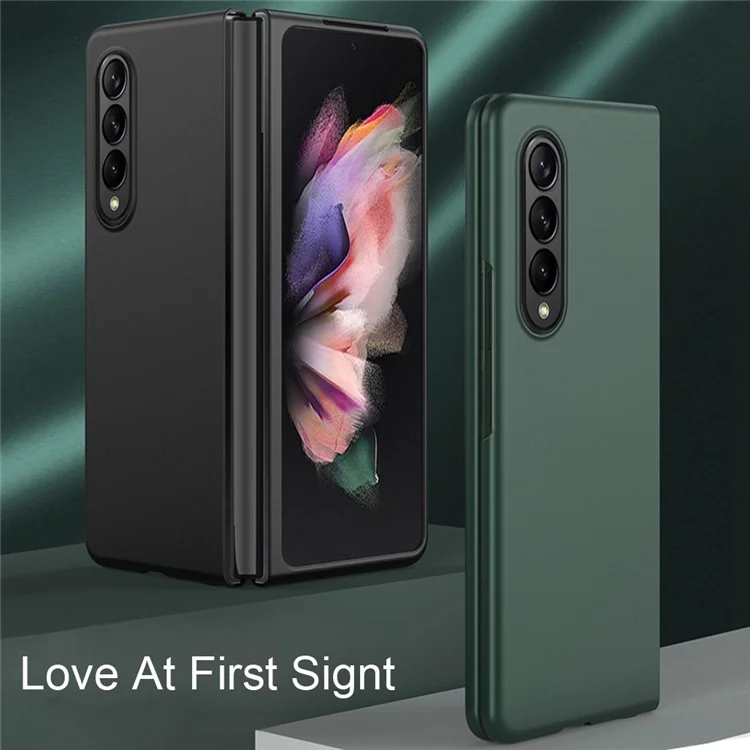 Für Samsung Galaxy Z Fold4 5G Ultra schlankes gummiertes Faltfernsehergehäuse Antikratz-Abdeckung - Blau