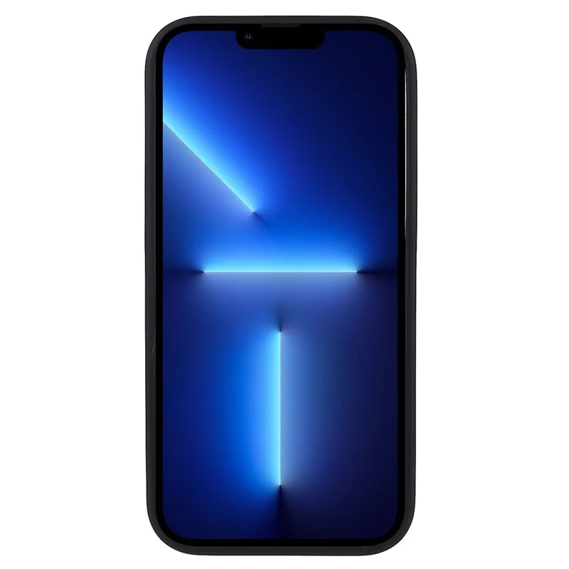 Skråtlfon Case til iPhone 14 Pro Max 6,7 tommer TPU+Acryl Beskyttende Cover med Hudfølelse Stødfast Case - Sort