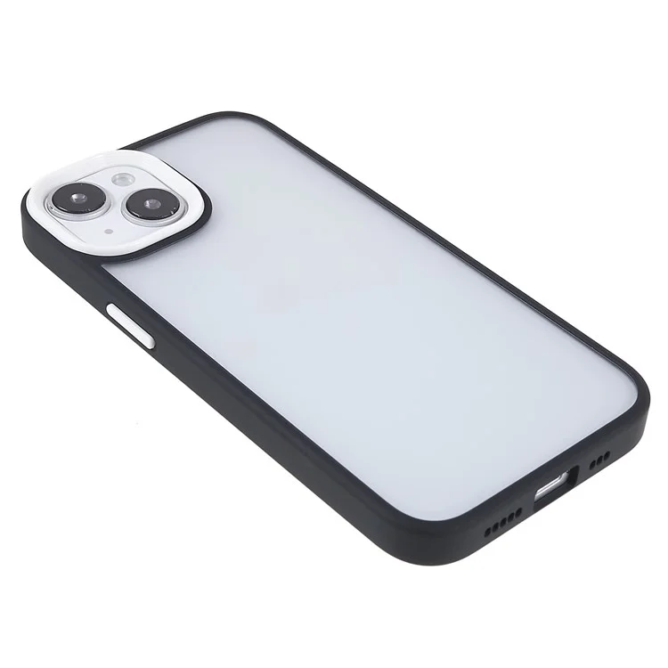 Custodia Protettiva Per Iphone 14 6,1 Pollici Tpu+acrylic Slilic Telefono Copertura Anti-Fall - Nero