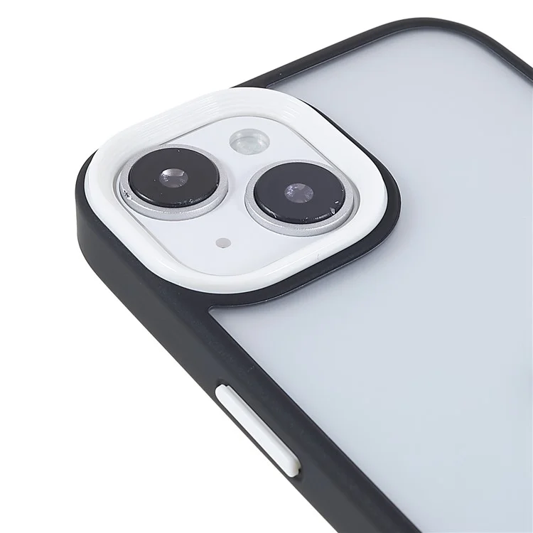 Custodia Protettiva Per Iphone 14 6,1 Pollici Tpu+acrylic Slilic Telefono Copertura Anti-Fall - Nero