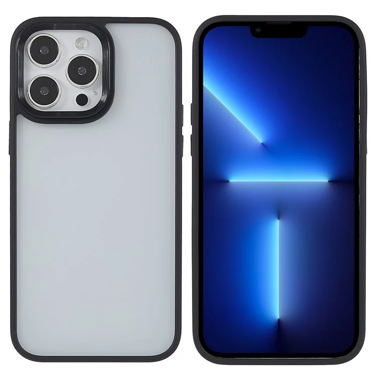 Shockpereploy Case Для Iphone 14 Pro 6,1 Дюйма с Кожей Телефона Tpu+акриловая Анти-капельница Тонкая Крышка - Черный