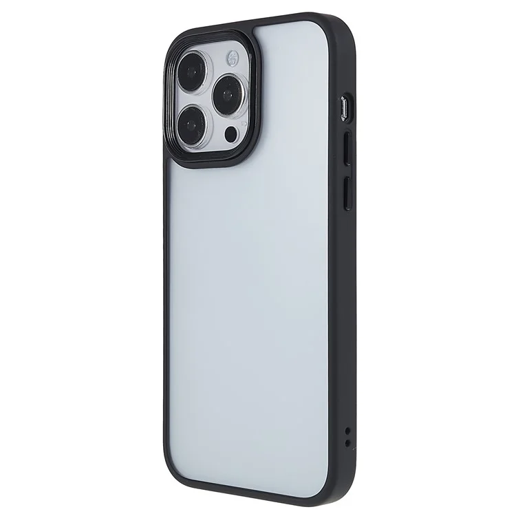 Shockpereploy Case Для Iphone 14 Pro 6,1 Дюйма с Кожей Телефона Tpu+акриловая Анти-капельница Тонкая Крышка - Черный