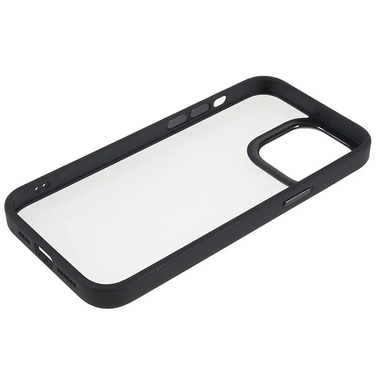 Shockpereploy Case Для Iphone 14 Pro 6,1 Дюйма с Кожей Телефона Tpu+акриловая Анти-капельница Тонкая Крышка - Черный