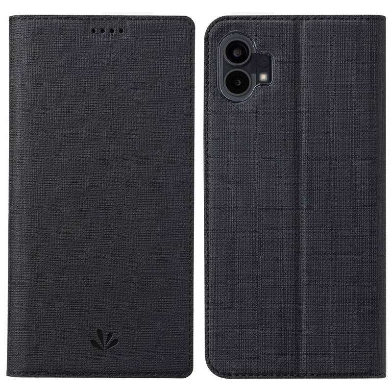 VILI DMX Series for Nothing phone (1) 5G Shockproof Phone Case Anti-scratch PU Leather Phone Shell Cover Card Holder - Black