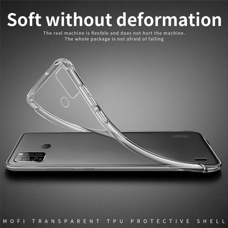 MOFI dla itel S16 / Vision 1 Pro przezroczysta cienka obudowa na telefon miękki TPU ochronna obudowa przeciwwypadkowa
