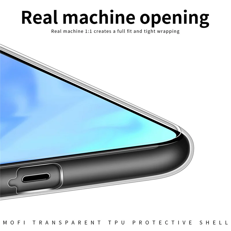 MOFI dla itel S16 / Vision 1 Pro przezroczysta cienka obudowa na telefon miękki TPU ochronna obudowa przeciwwypadkowa