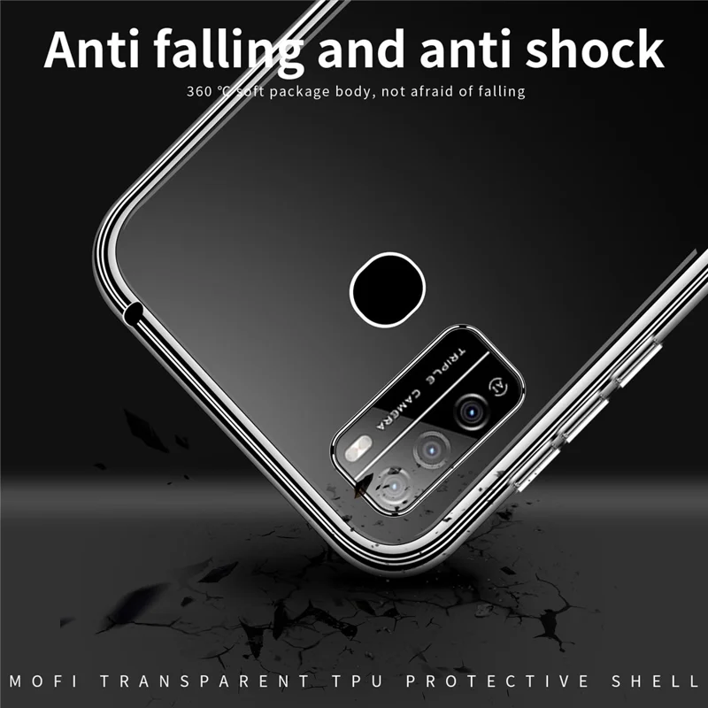 MOFI dla itel S16 / Vision 1 Pro przezroczysta cienka obudowa na telefon miękki TPU ochronna obudowa przeciwwypadkowa