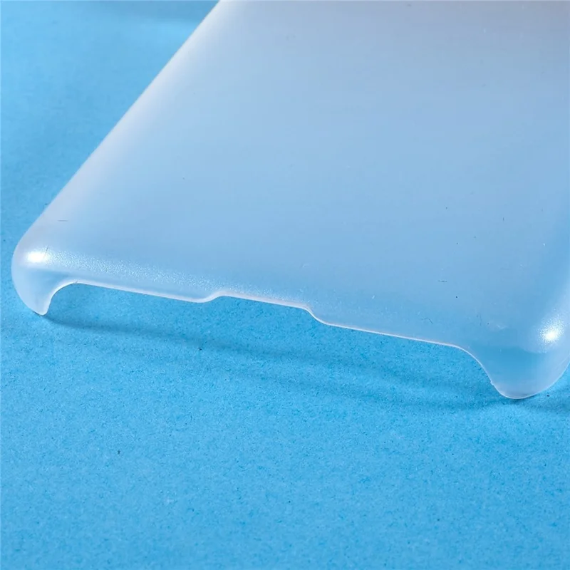 For Oppo Find X5 Pro 5G Anti-shock Mobile Phone Case Rubberized Glossy Hard PC Anti-wear Protective Shell - Transparent
