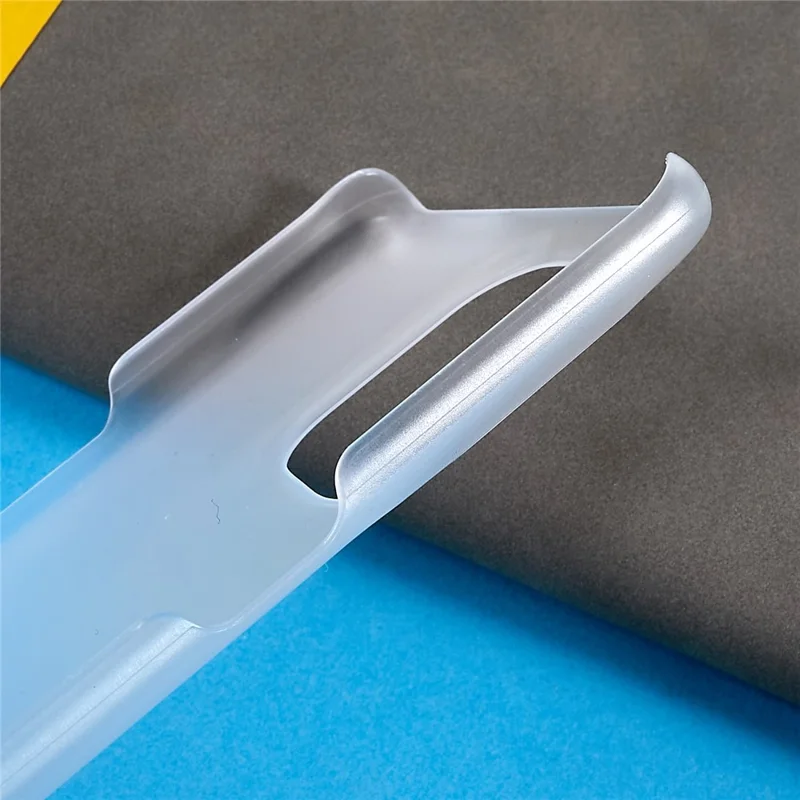 For Oppo Find X5 Pro 5G Anti-shock Mobile Phone Case Rubberized Glossy Hard PC Anti-wear Protective Shell - Transparent
