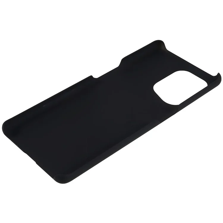 Para Oppo Find X5 Light Slim Anti-shock Mobile Phone Case Rubberized Glossy PC Back Shell - Negro